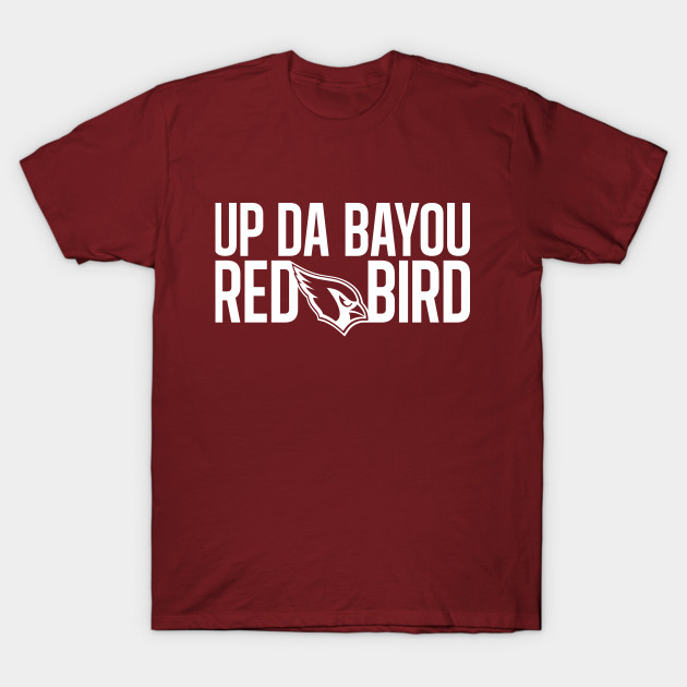 Up Da Bayou Red Bird T-Shirt-TOZ